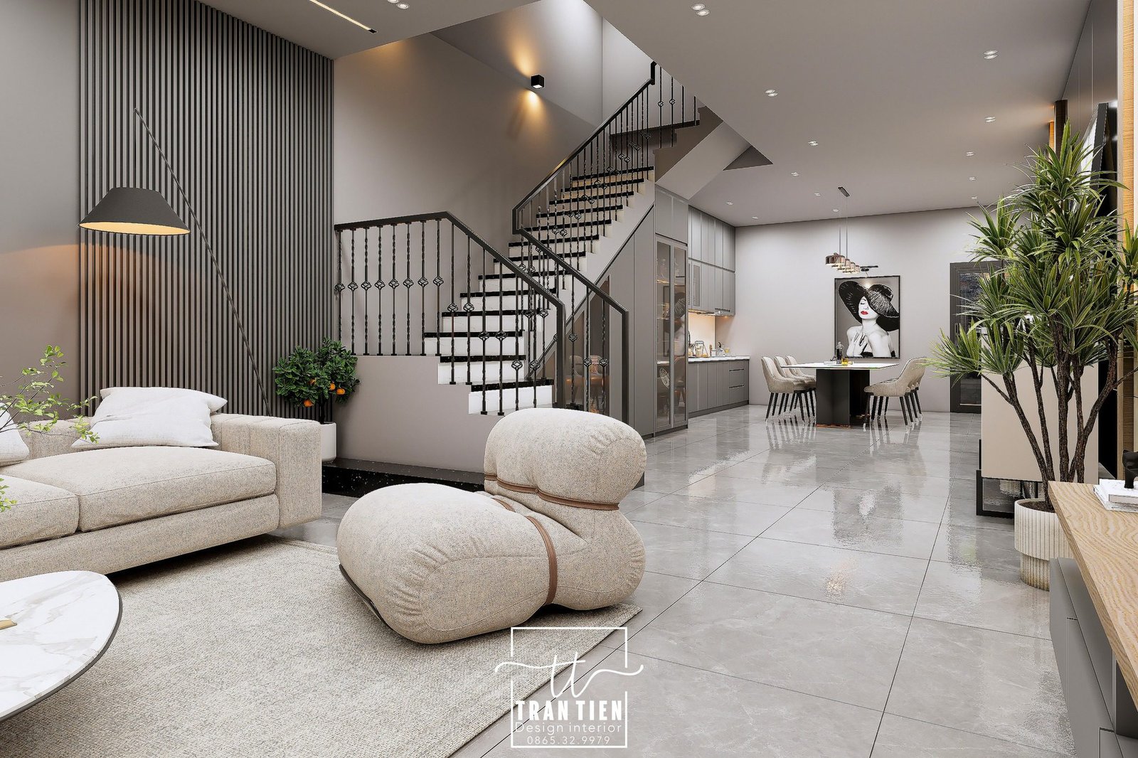 17786. غرفة المعيشة Sketchup المجانية - نموذج المطبخ الداخلي تنزيل بواسطة Tran Tien (7)