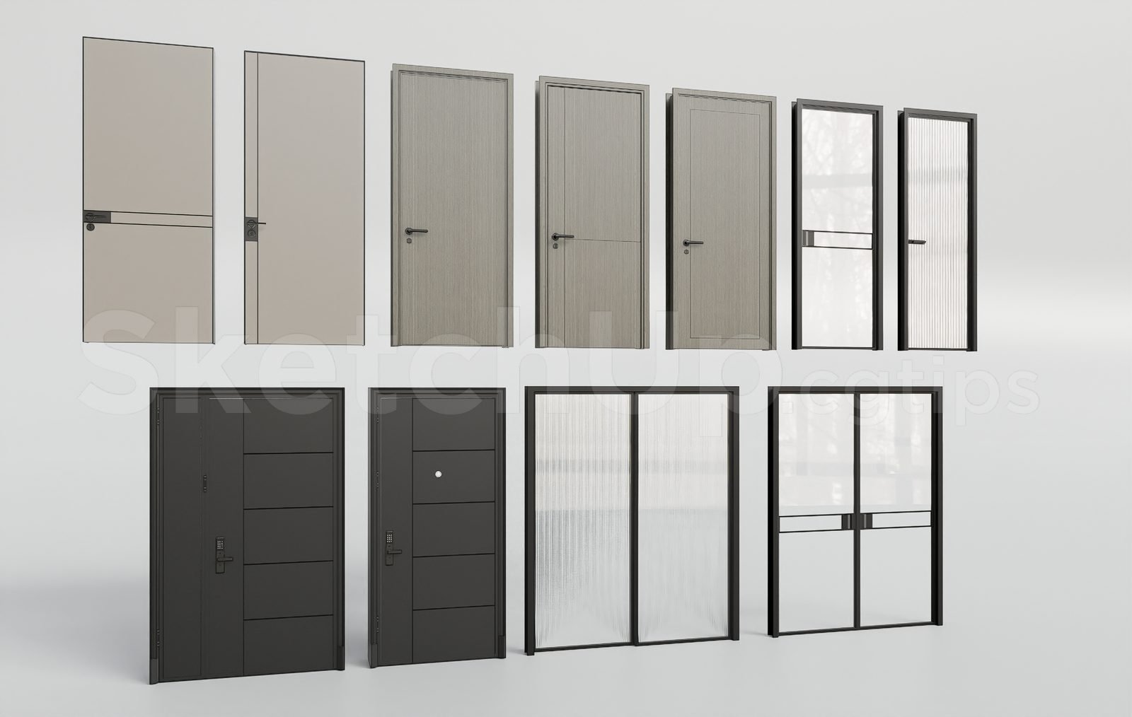 17815. Sketchup Door 3D Model Download (2)