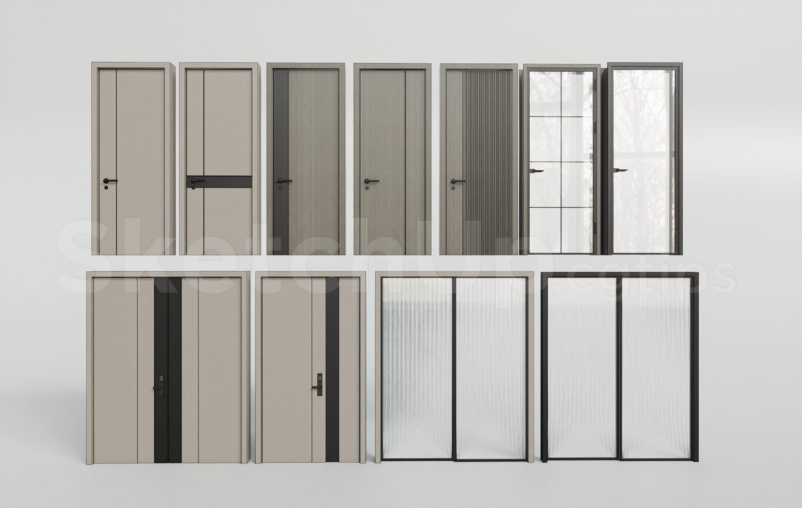 17859. Sketchup Door 3D Model Download (1)