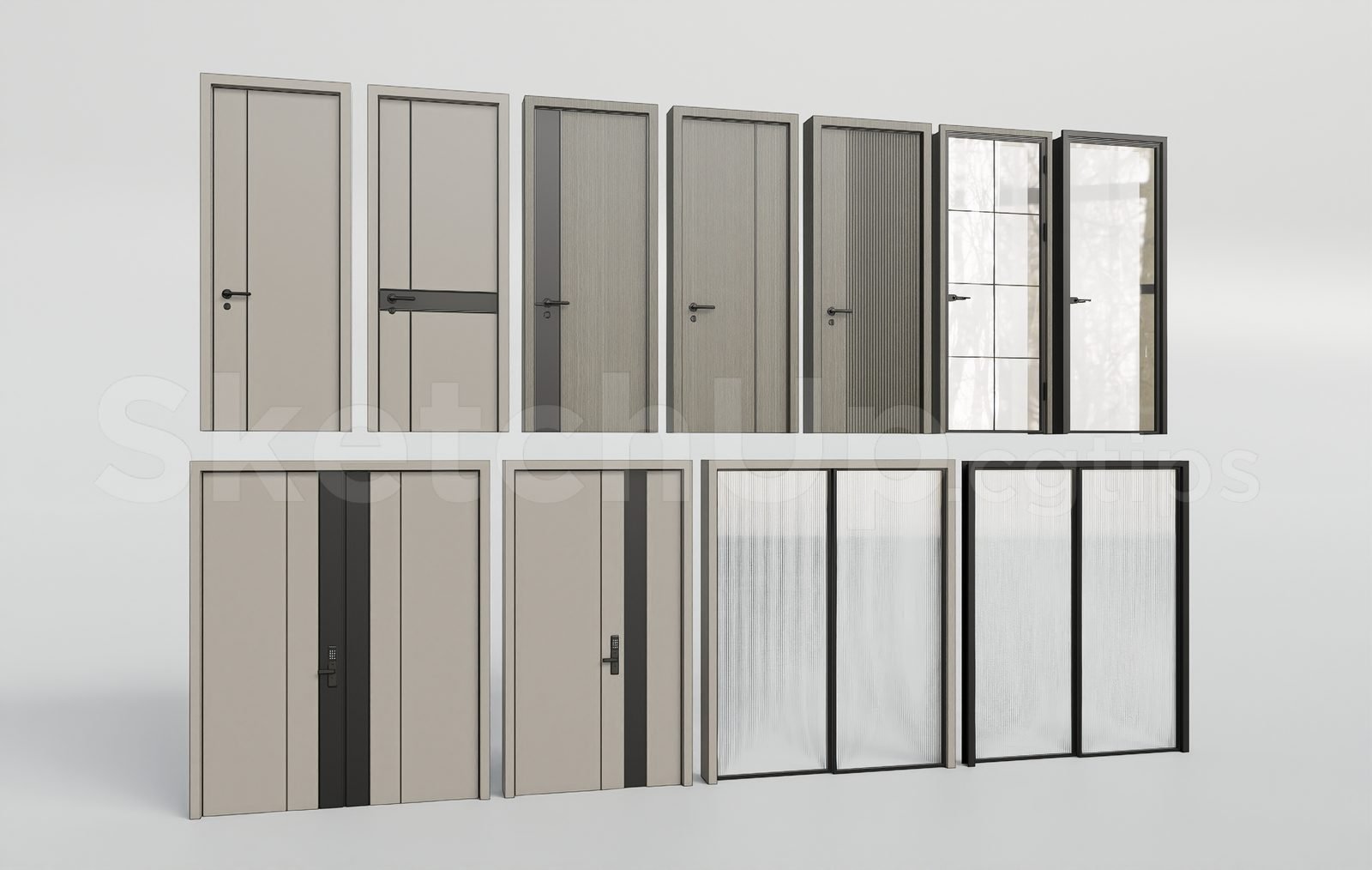 17859. Sketchup Door 3D Model Download (2)