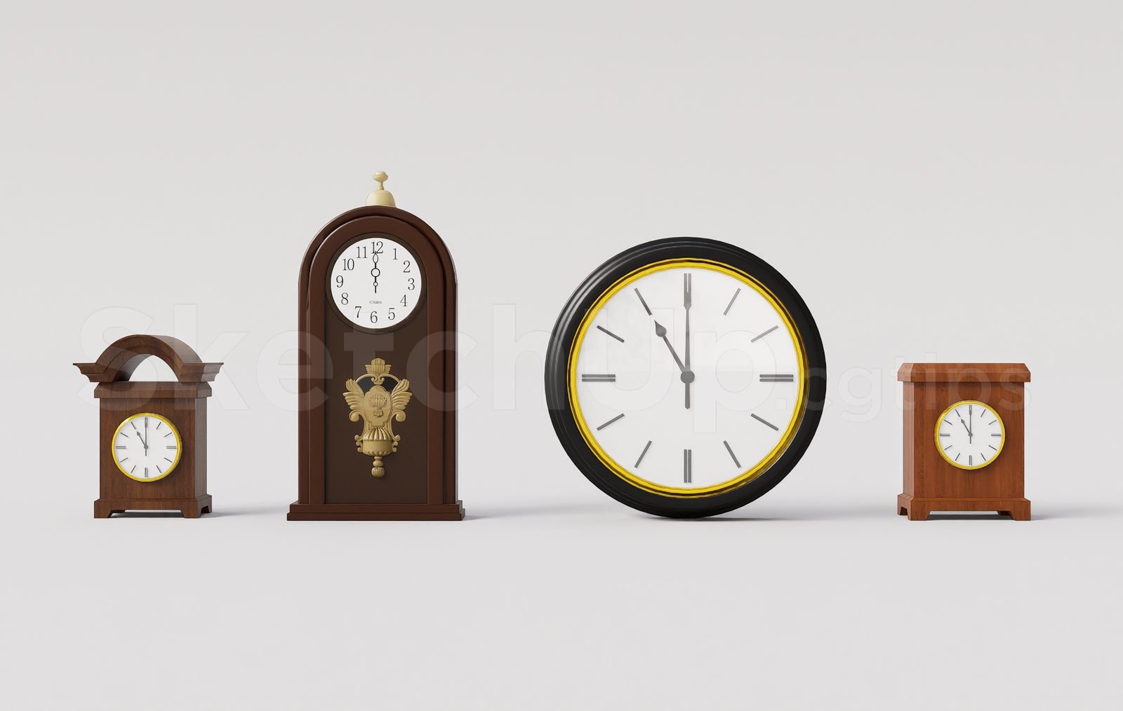 17940. نموذج ساعة Sketchup - تحميل مجاني ثلاثي الأبعاد (2)