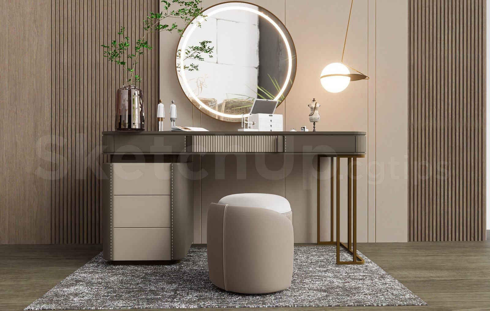 17944. جدول مكياج 3D Sketchup Free (1)