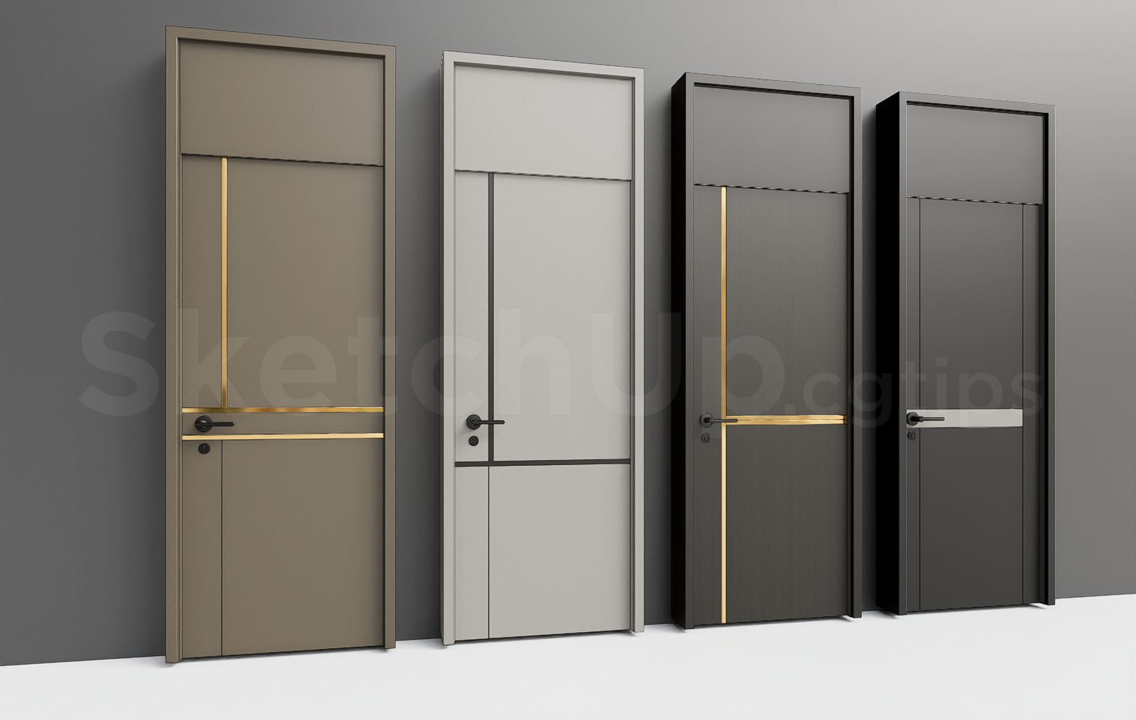 17946. Sketchup Door 3D Model Download (1)