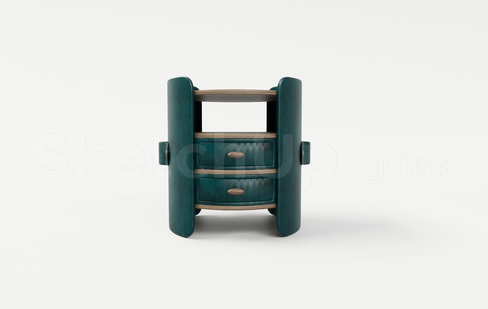 17962. تنزيل مجاني Sketchup Bedside Table 3D Model (1)