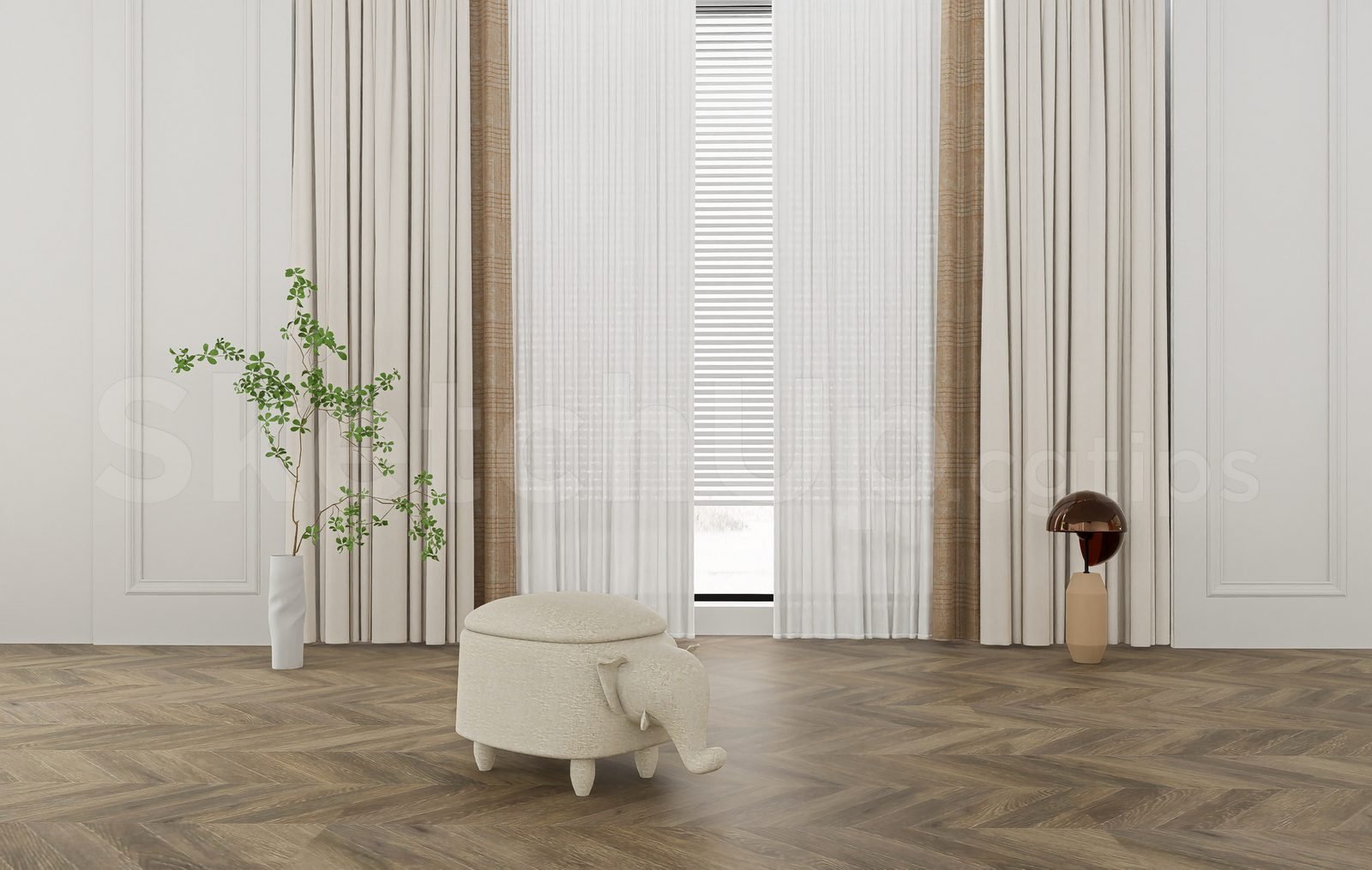 17993. قم بتنزيل نموذج الستار المجاني لرسومات Sketchup (2)