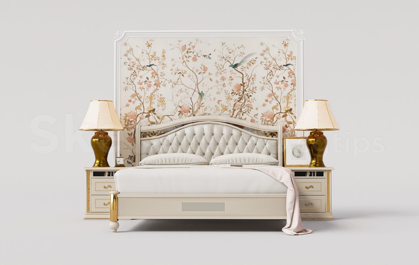 18027. قم بتنزيل نموذج السرير المجاني لرسومات Sketchup (2)