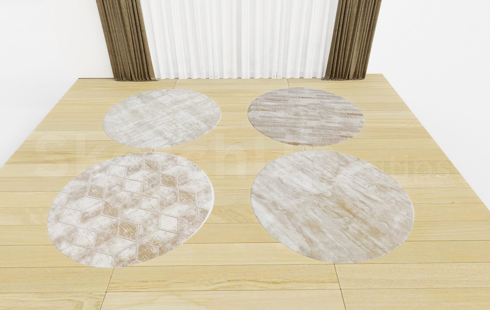 18034. رسم نموذج عالي الجودة من طراز السجاد (1)