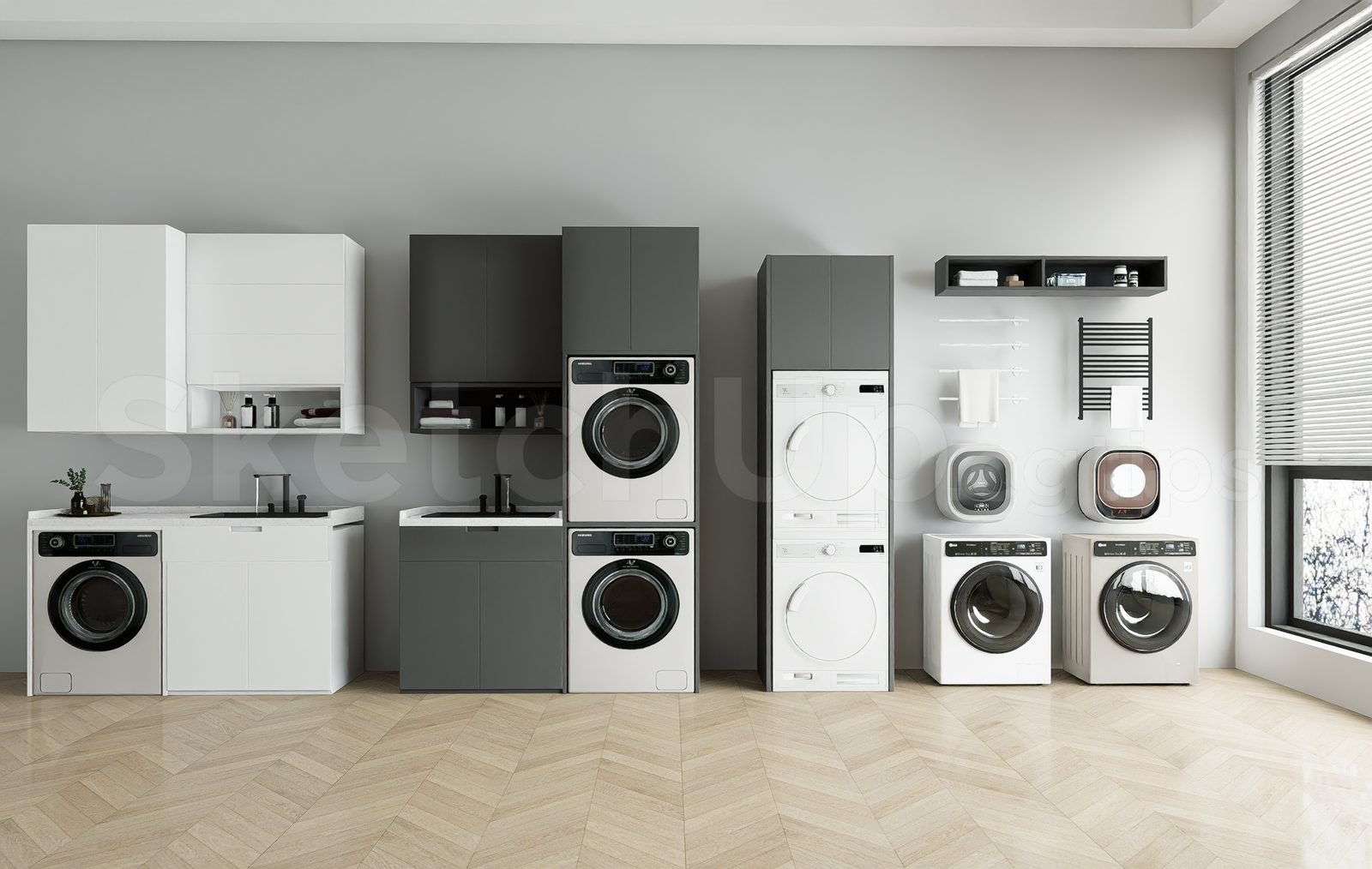 18049. تحميل مجاني نموذج رسم غرفة الغسيل الحديثة (1)