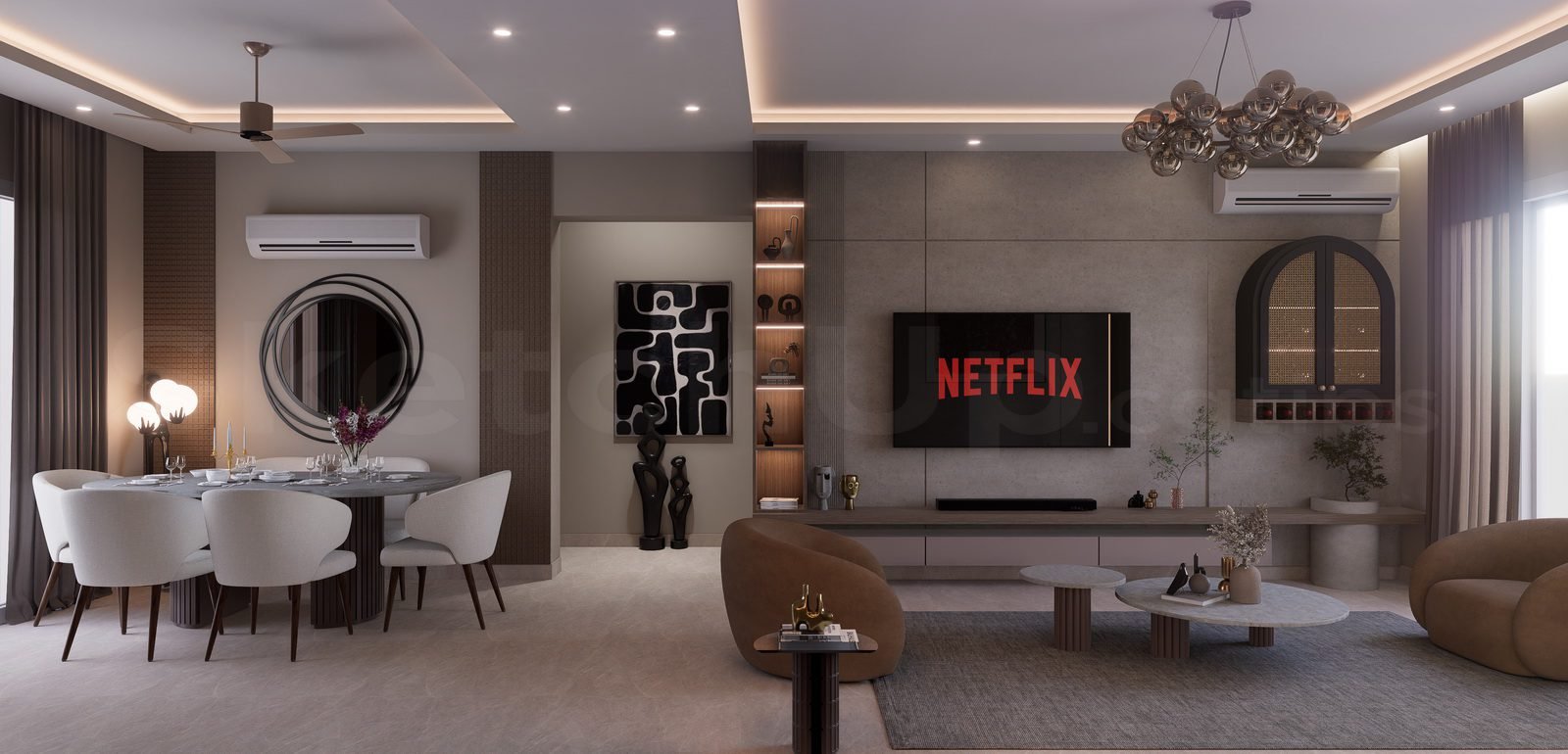 20632. Sketchup Free Living Room Model Download by Siddharth Kadwa (2)