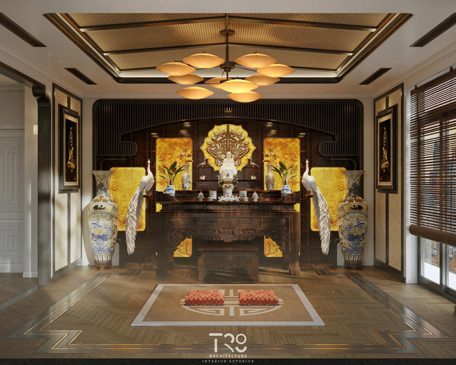 18094. تنزيل النموذج الداخلي لغرفة مذبح Sketchup مجانًا بواسطة Truong Vo (1)