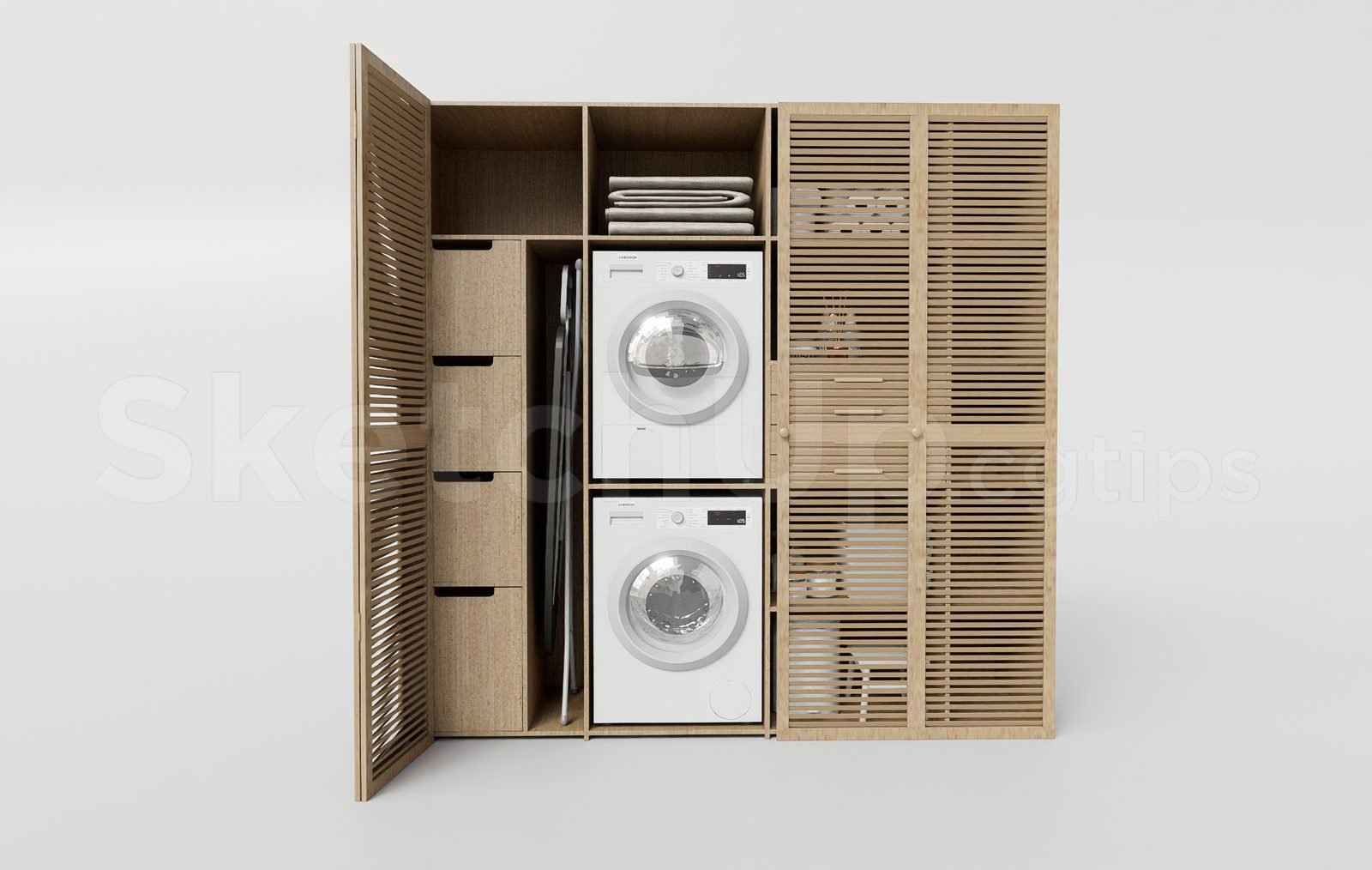 18175. تنزيل مجاني لنموذج رسم غرفة الغسيل الحديثة (1)