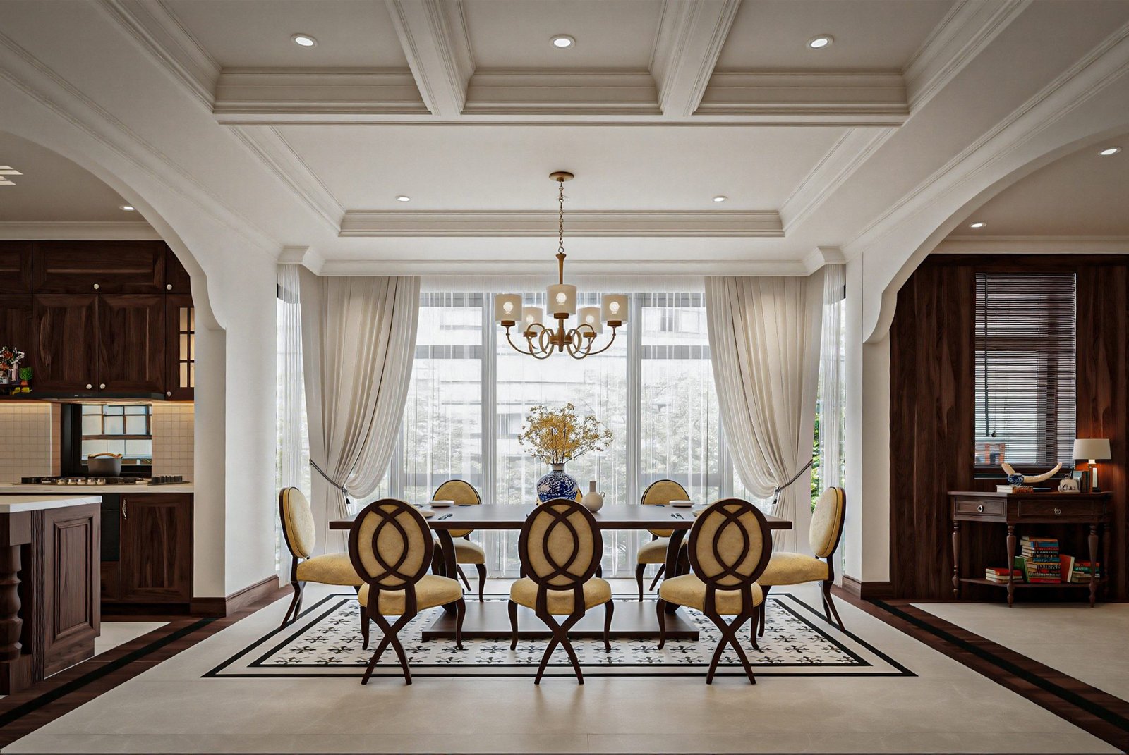 18176. تحميل النموذج الداخلي لغرفة المعيشة Sketchup Indochine مجانًا بواسطة Phan Thuc (6)