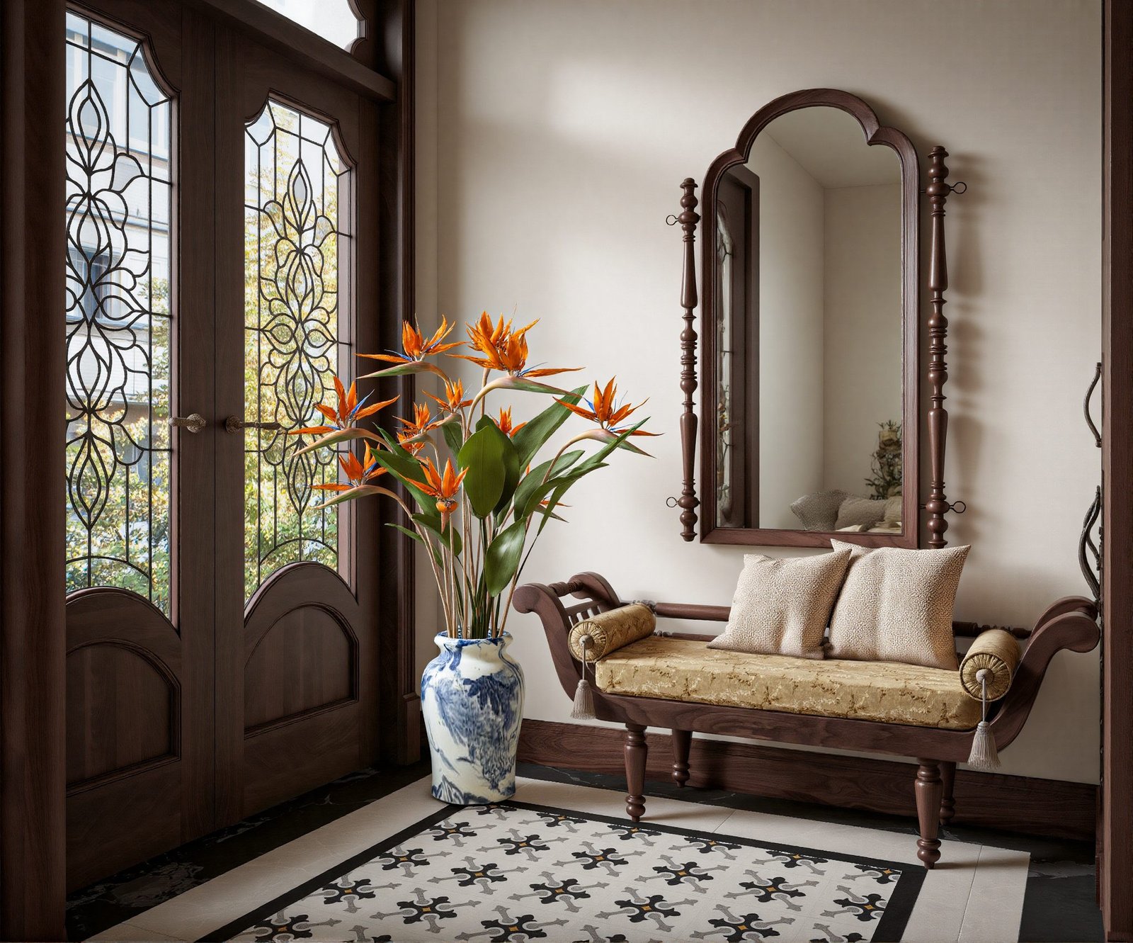 18176. تحميل النموذج الداخلي لغرفة المعيشة Sketchup Indochine مجانًا بواسطة Phan Thuc (9)