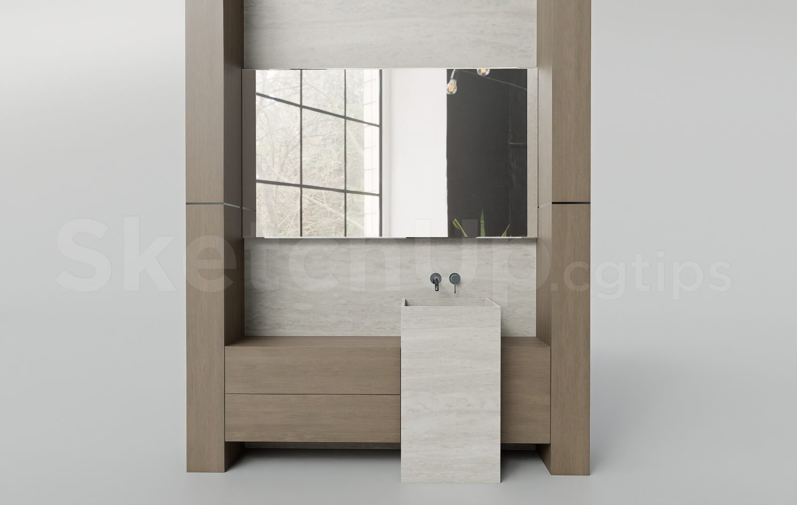 18201. تنزيل نموذج Sketchup Lavabo ثلاثي الأبعاد مجانًا (1)