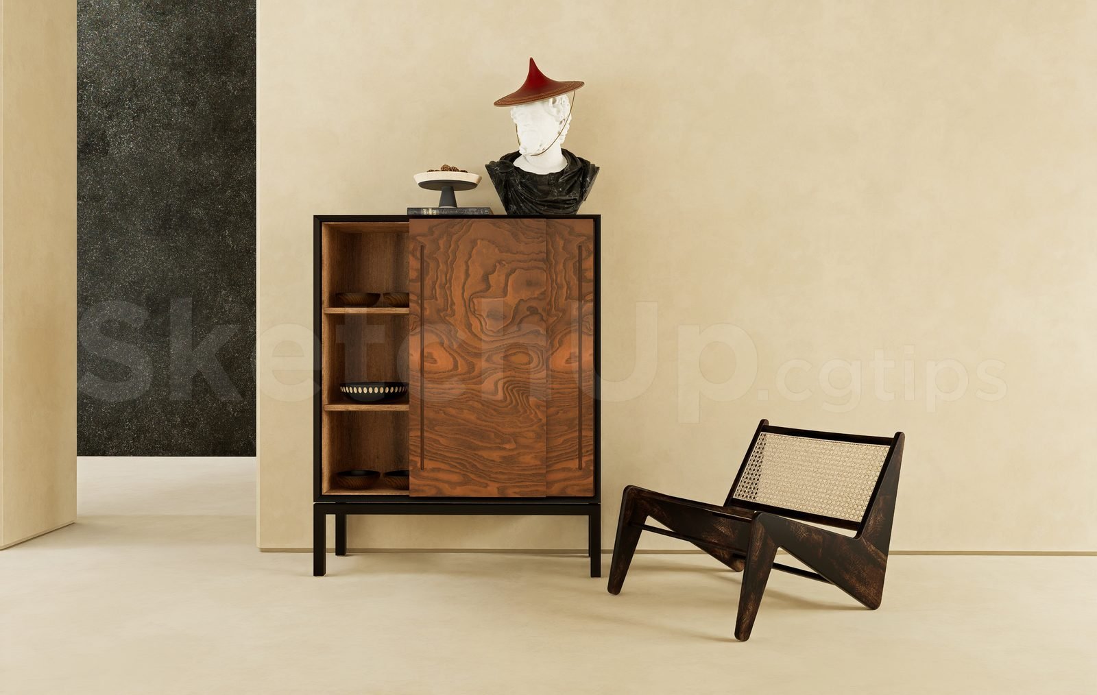 18206. تنزيل نموذج جدول وحدة التحكم Sketchup مجانًا (1)