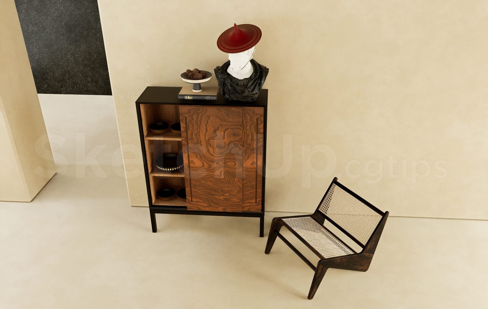 18206. تنزيل نموذج جدول وحدة التحكم Sketchup مجانًا (2)