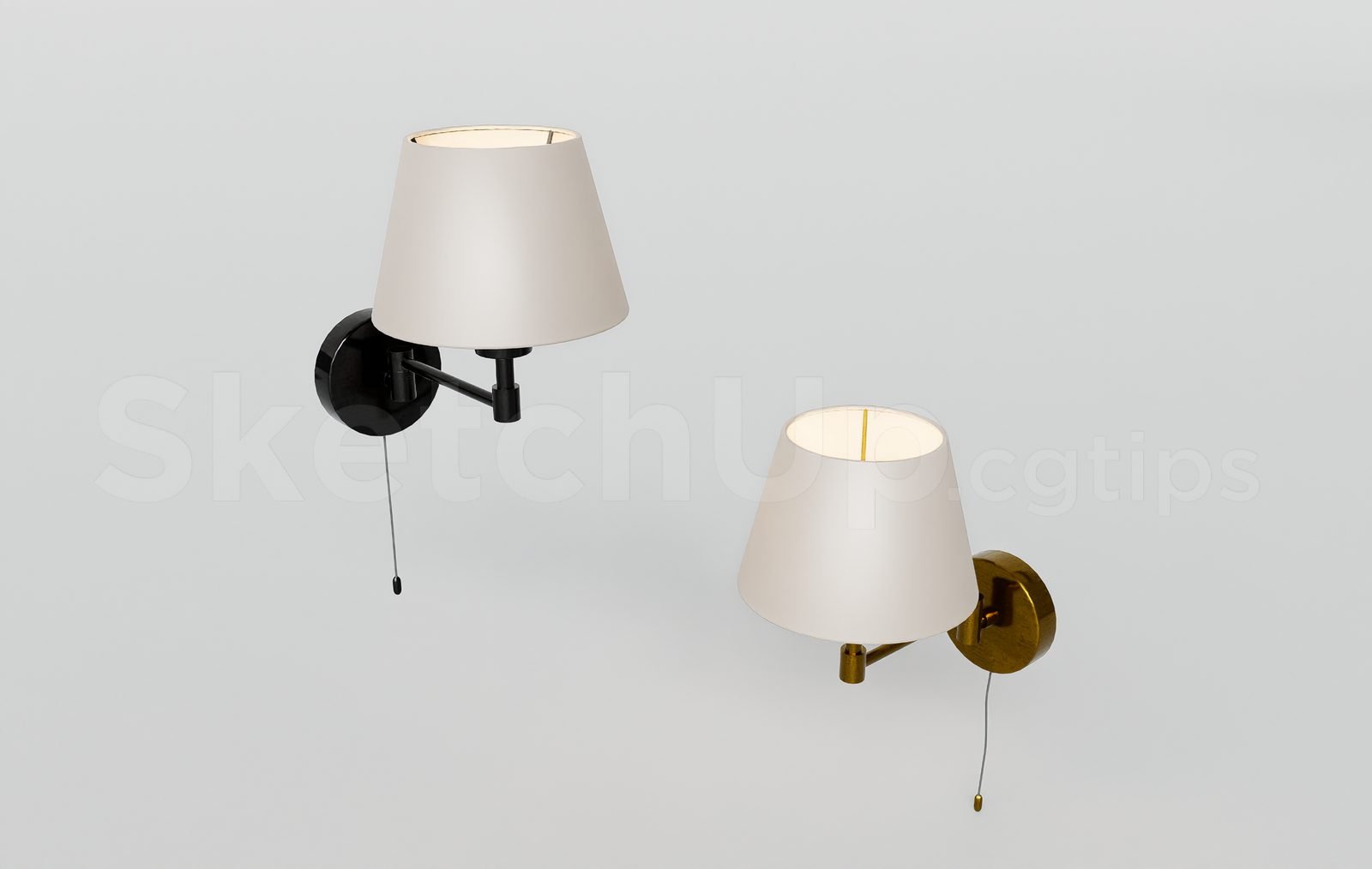 18222. تنزيل نموذج Sketchup Wall Light مجانًا (1)