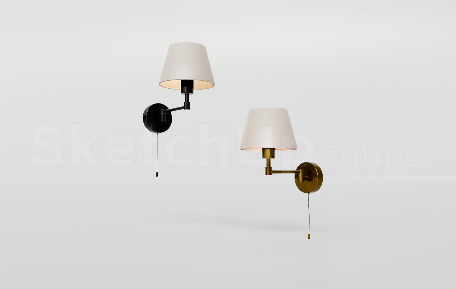 18222. تنزيل نموذج Sketchup Wall Light مجانًا (2)