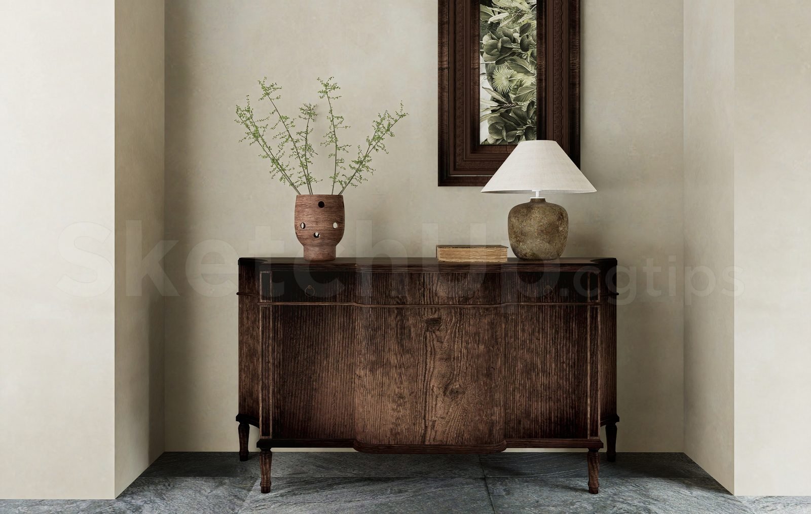 18238. تنزيل نموذج جدول وحدة التحكم Sketchup مجانًا (1)