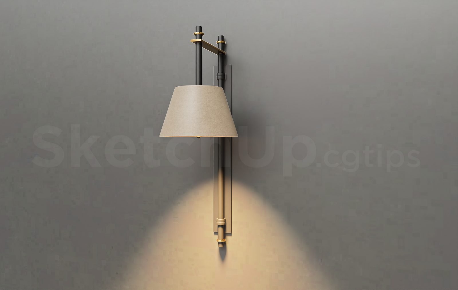 18240. تنزيل نموذج Sketchup Wall Light مجانًا (2)