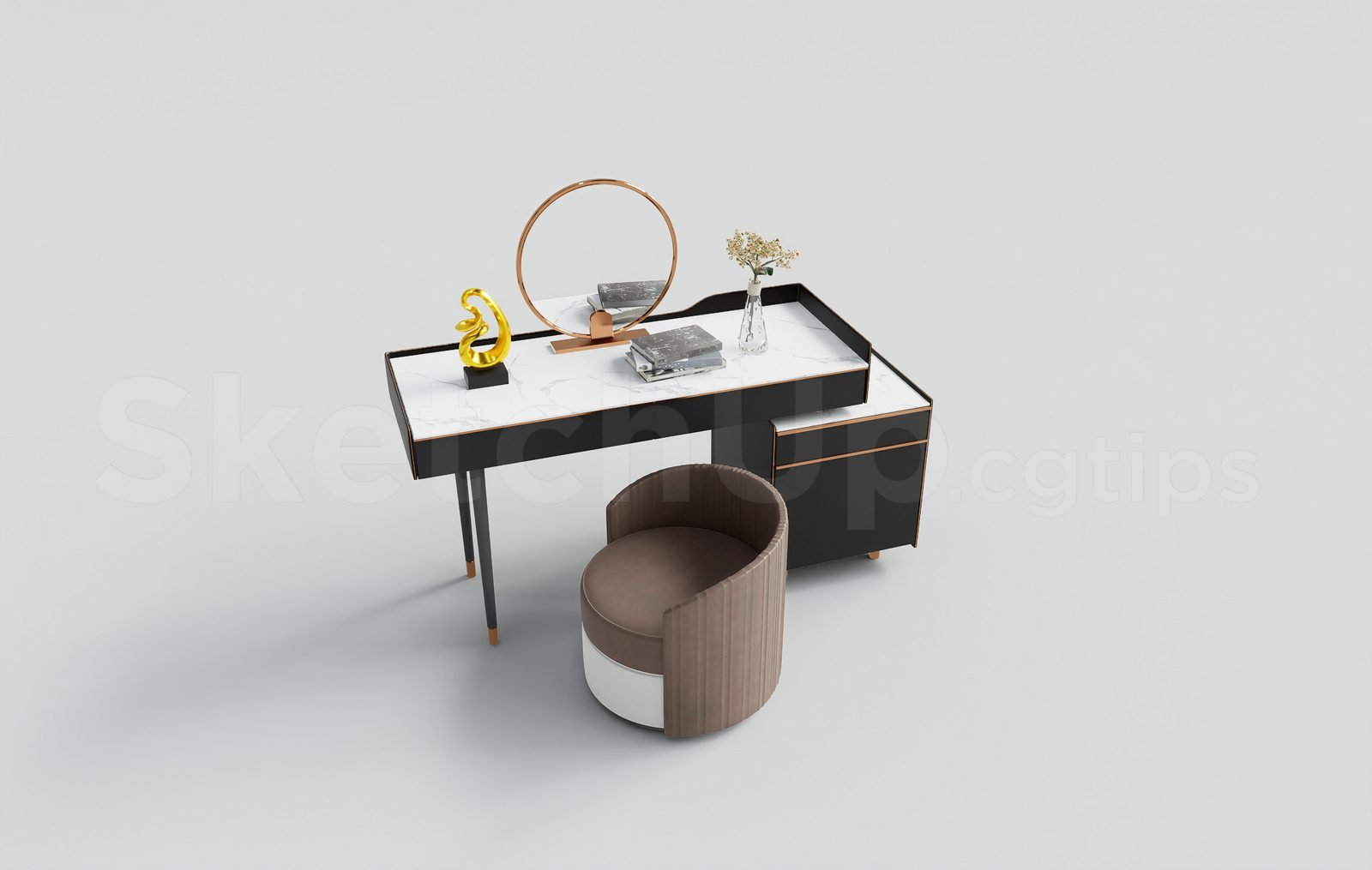 18254. طاولة مكياج نموذج ثلاثي الأبعاد سكيتش اب مجاني (1)