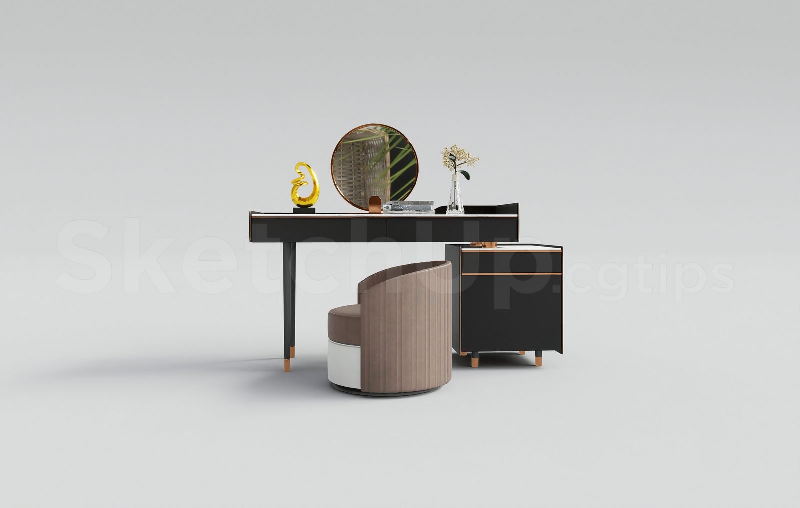 18254. طاولة مكياج نموذج ثلاثي الأبعاد سكيتش اب مجاني (2)