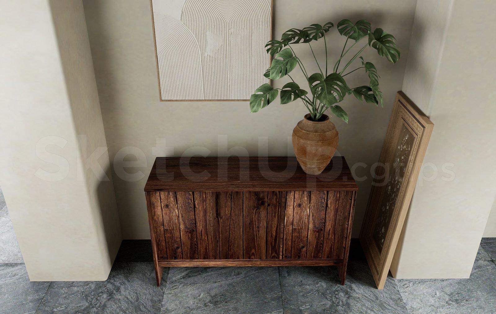 18277. تنزيل نموذج جدول وحدة التحكم Sketchup مجانًا (2)