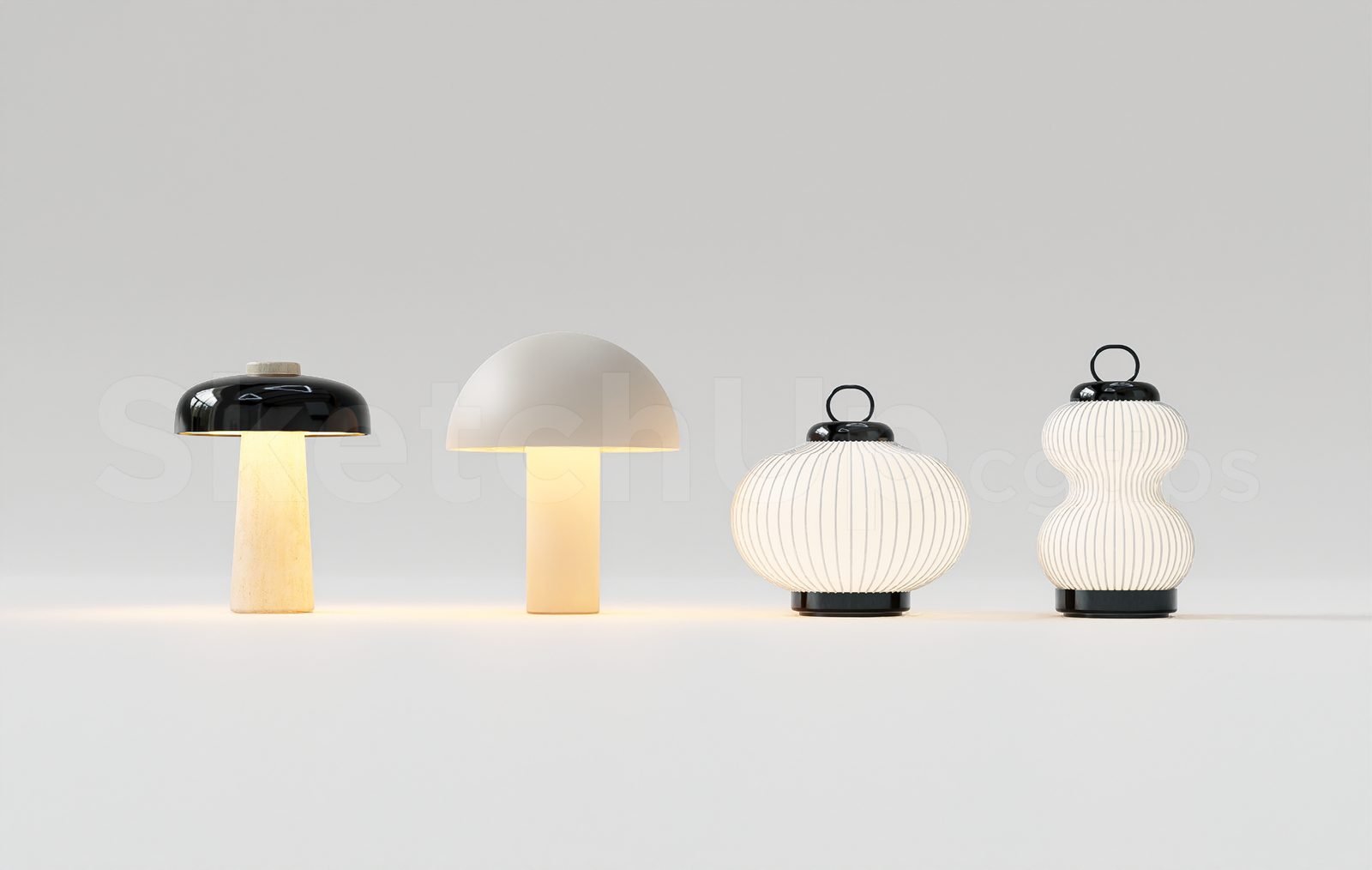 18293. تنزيل نموذج مصباح الطاولة ثلاثي الأبعاد Sketchup مجانًا (2)