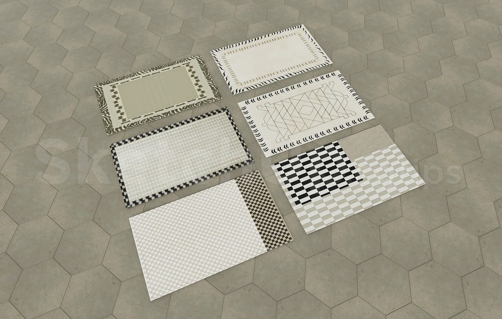 18305. رسم نموذج سجادة مجاني عالي الجودة (2)