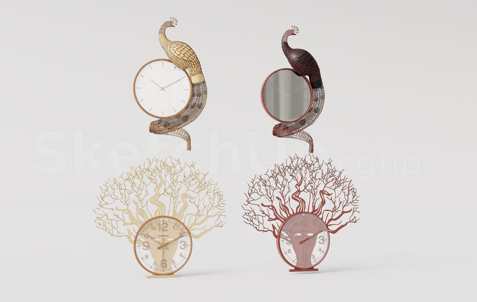 18324. نموذج ساعة Sketchup - تنزيل مجاني ثلاثي الأبعاد (2)