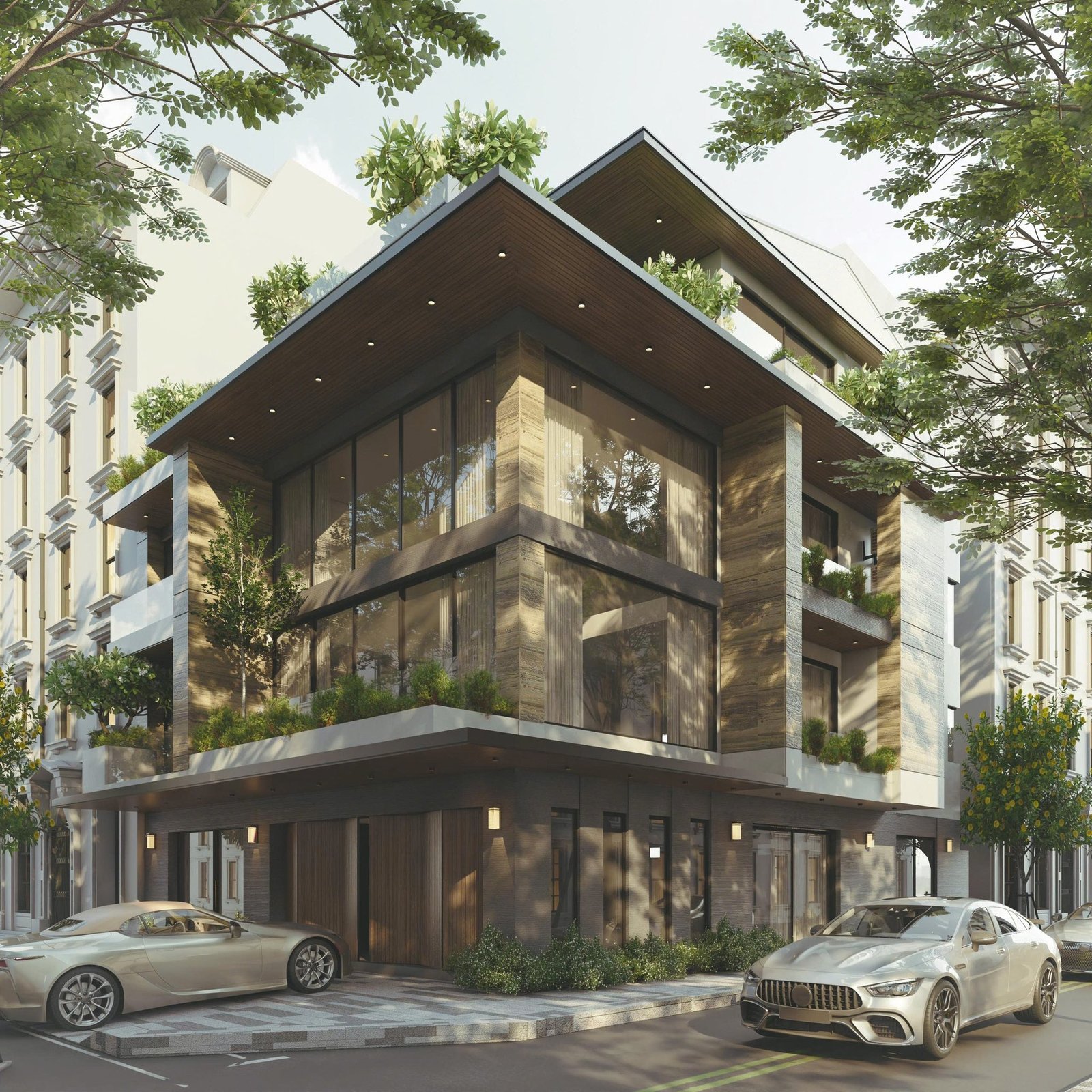 18375. تنزيل النموذج الخارجي لفيلا Sketchup مجانًا بواسطة Dam Van Dat (1)