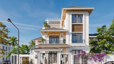 18415. Sketchup Villa Exterior Model Free Download (1)