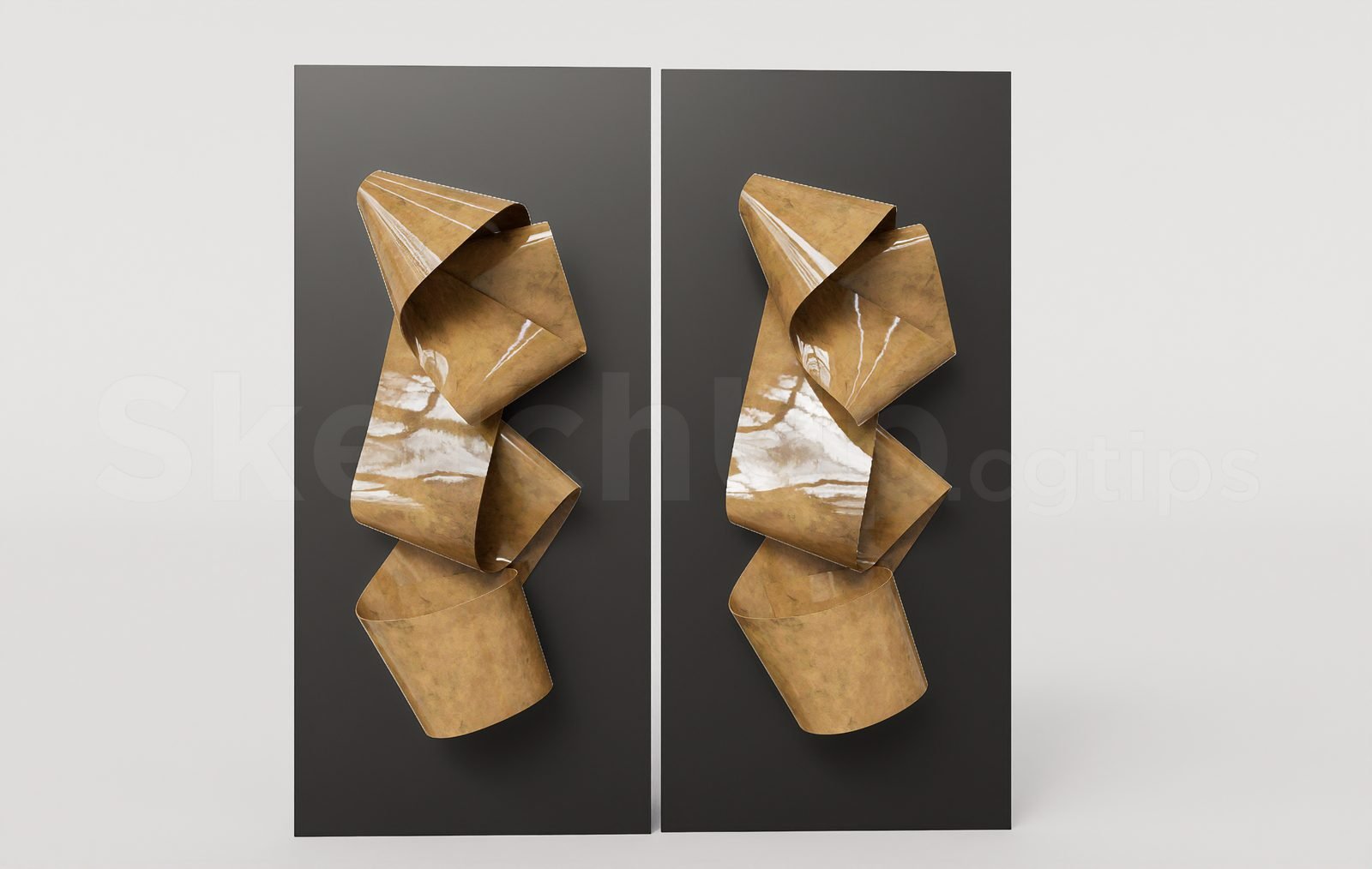 18390. تنزيل نموذج Sketchup لتزيين الجدران مجانًا (1)