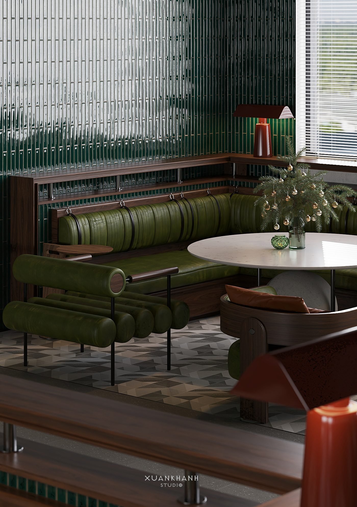 18392. تنزيل نموذج داخلي مجاني لمطعم Sketchup بواسطة Xuan Khanh (2)