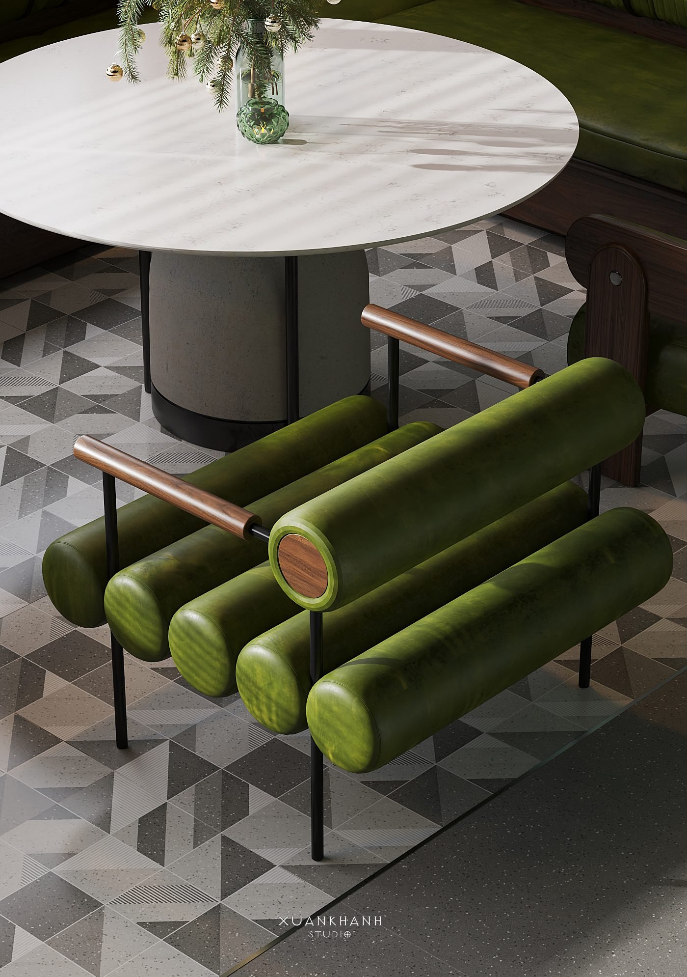 18392. تنزيل النموذج الداخلي لمطعم Sketchup مجانًا بواسطة Xuan Khanh (3)