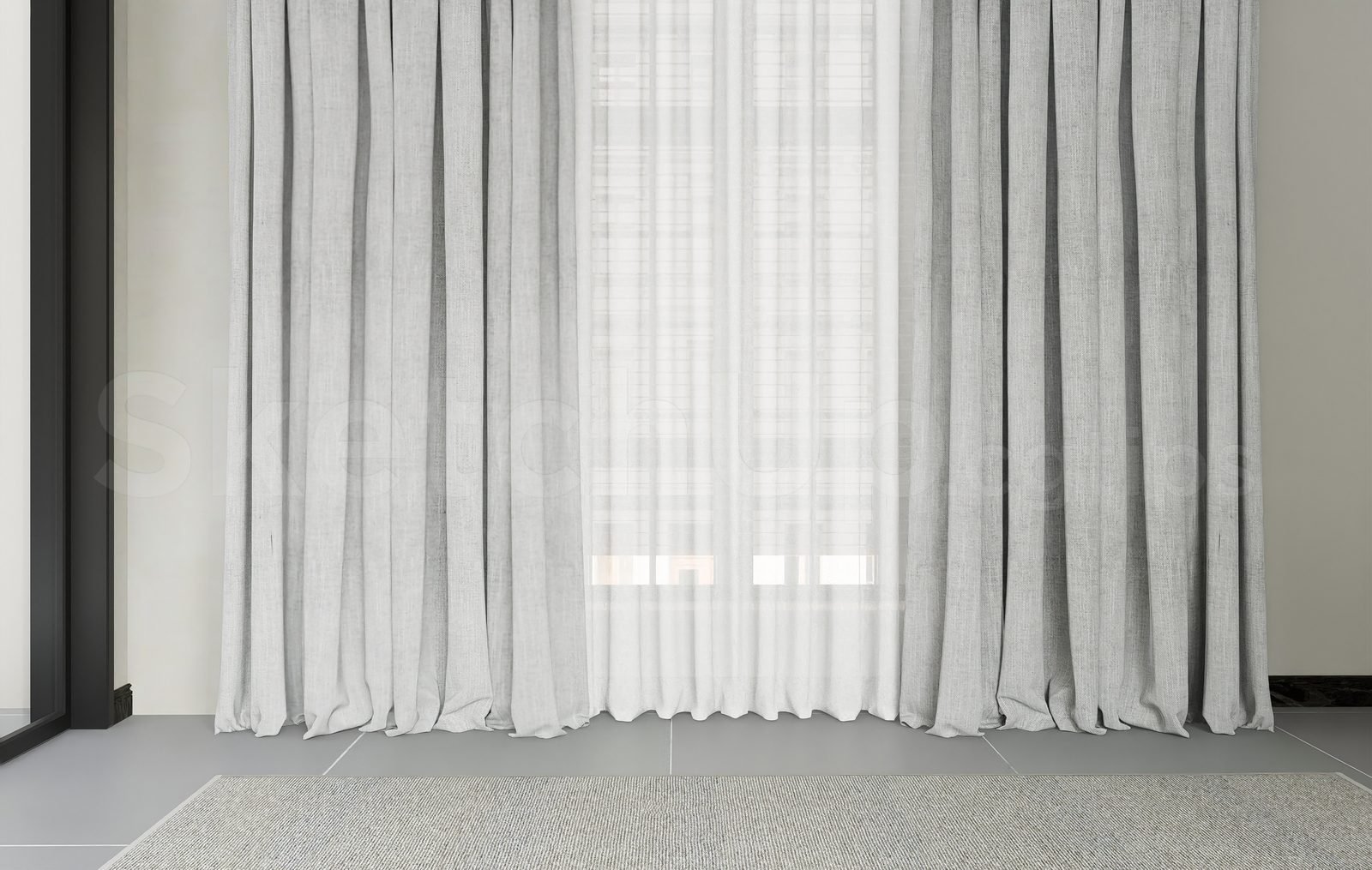 18440. تنزيل نموذج الستارة المجاني لـ Sketchup (1)