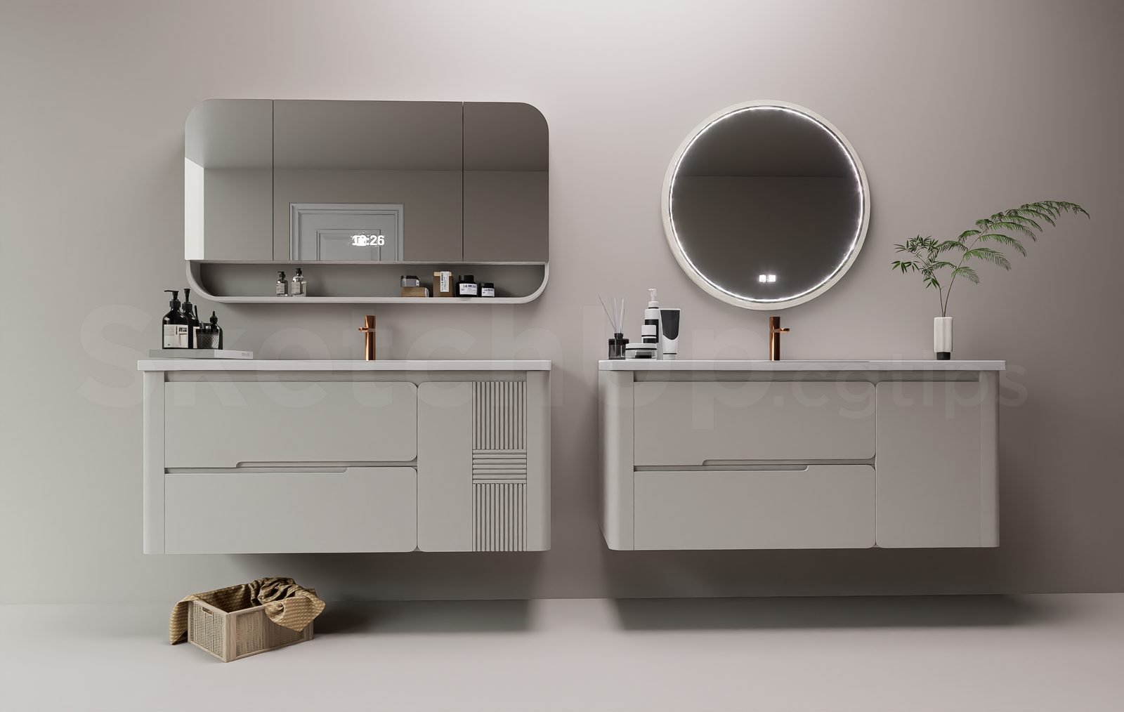 18480. تنزيل نموذج Sketchup Lavabo ثلاثي الأبعاد مجانًا (1)