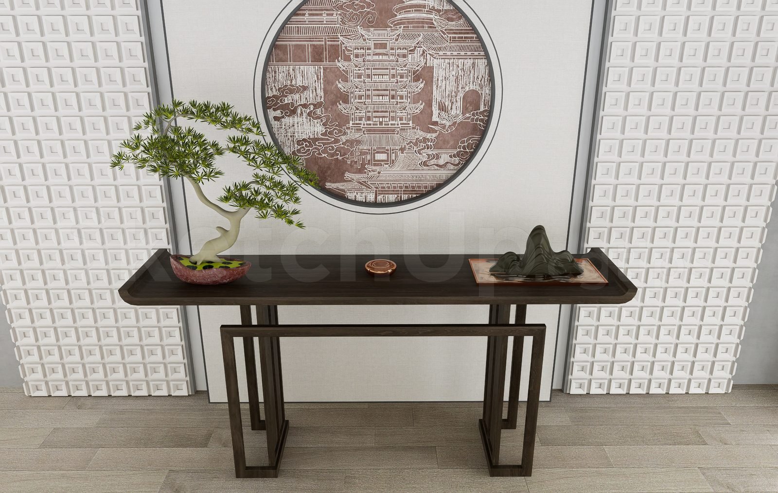 18482. تنزيل نموذج جدول وحدة التحكم Sketchup مجانًا (2)