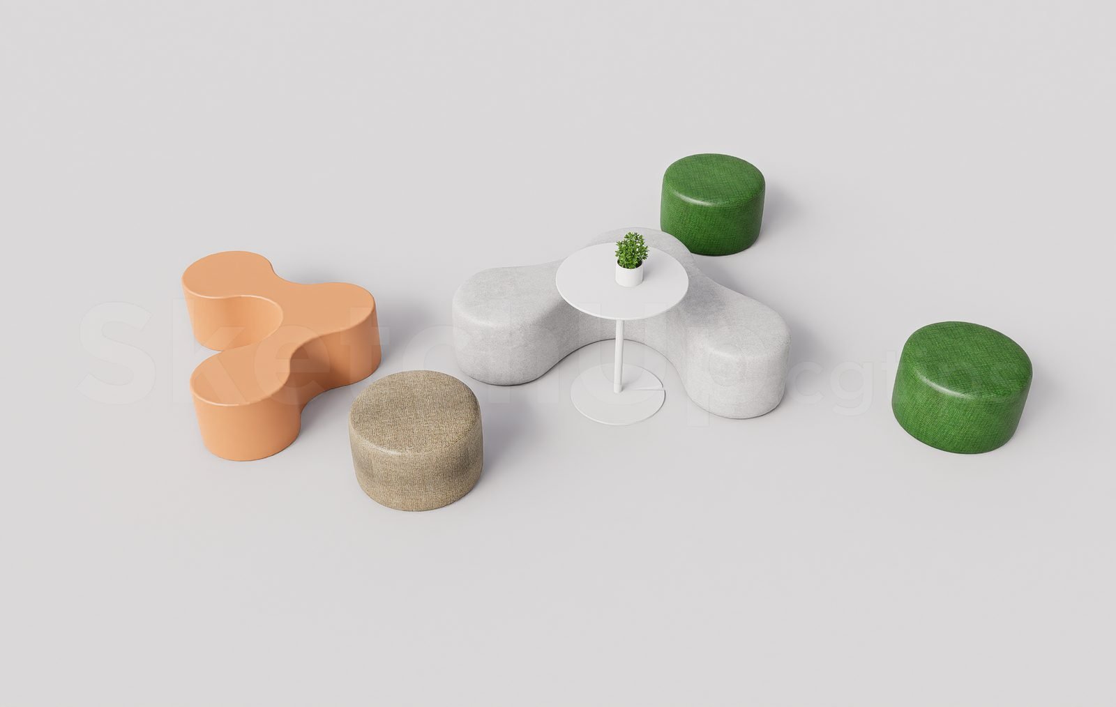 18492. تنزيل نماذج ثلاثية الأبعاد لأثاث المطاعم والمقاهي من Sketchup مجانًا (1)