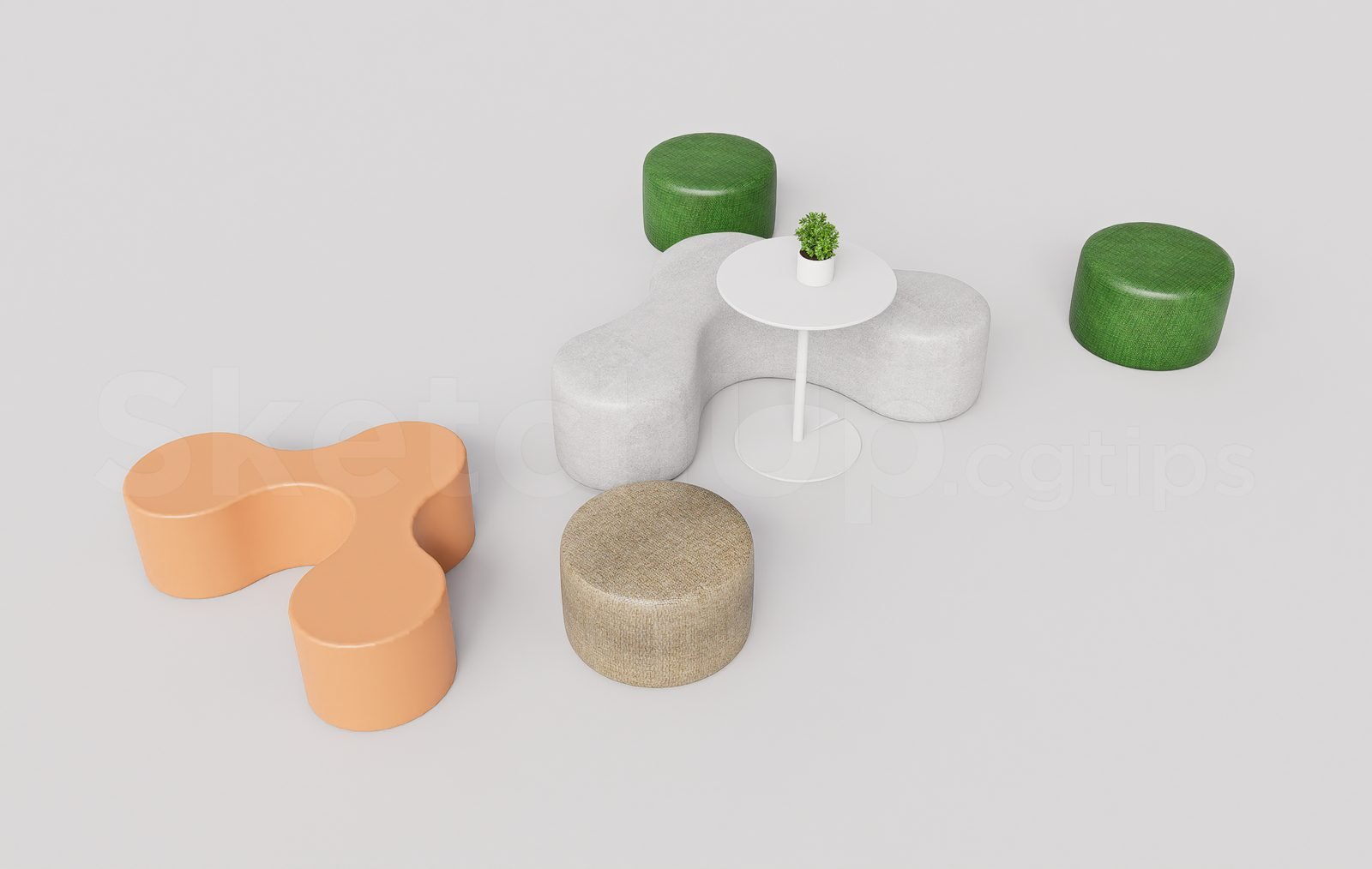 18492. تنزيل نماذج ثلاثية الأبعاد لأثاث المطاعم والمقاهي من Sketchup مجانًا (2)