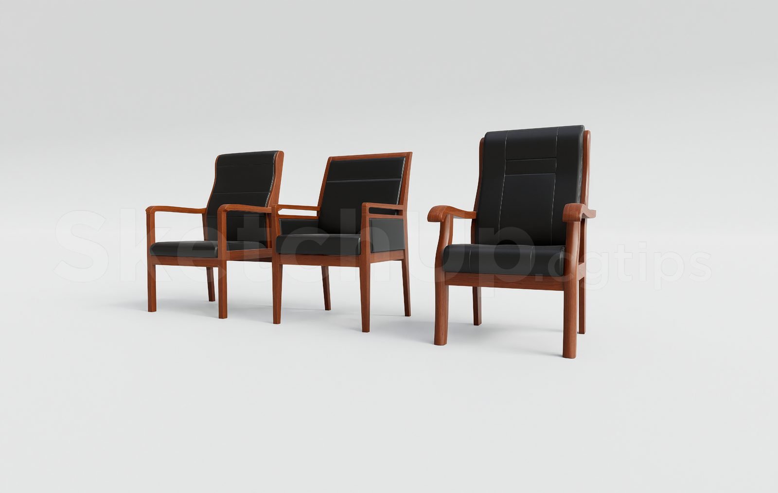 18526. تنزيل نموذج كرسي مكتب Sketchup مجانًا (1)