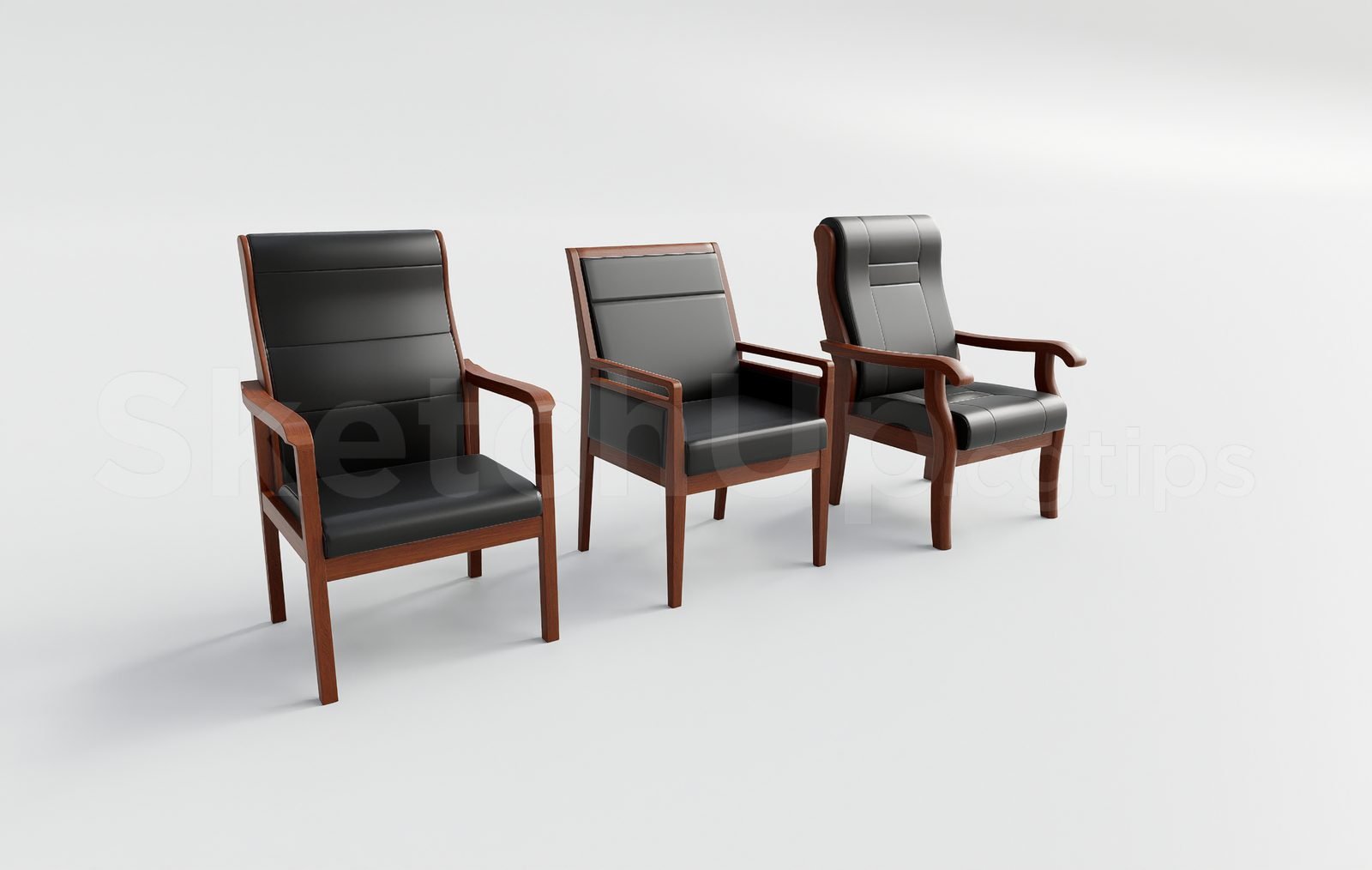 18526. تنزيل نموذج كرسي مكتب Sketchup مجانًا (2)