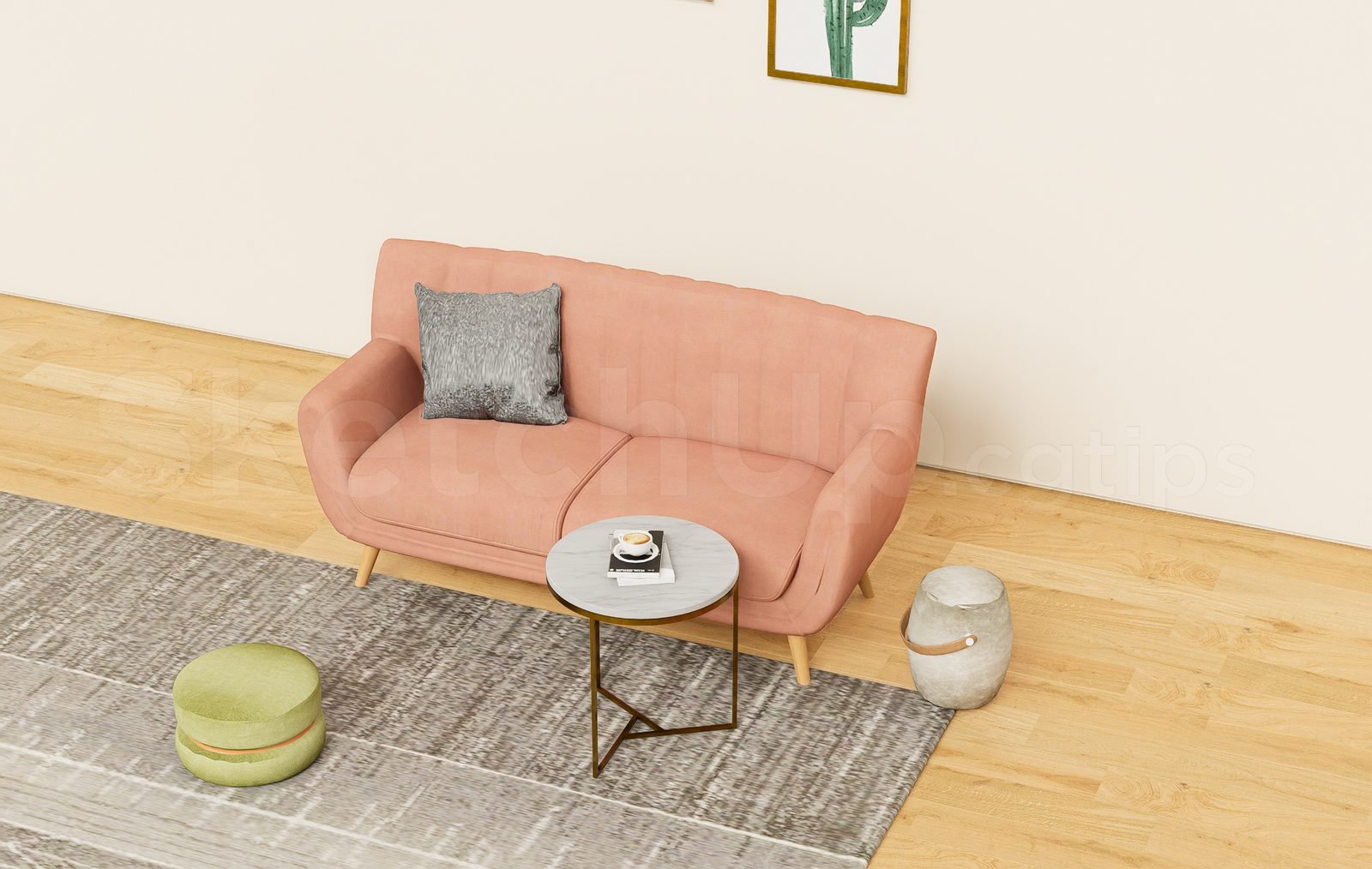 18533. تنزيل نموذج Sketchup Sofa مجانًا (2)