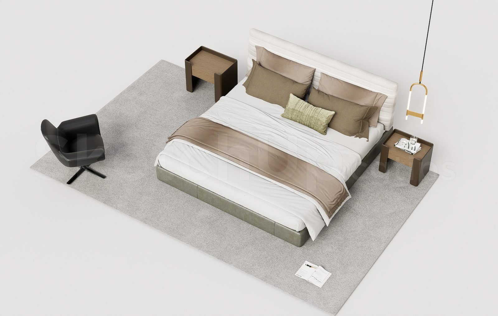 18540. تنزيل نموذج سرير مجاني لـ Sketchup (2)