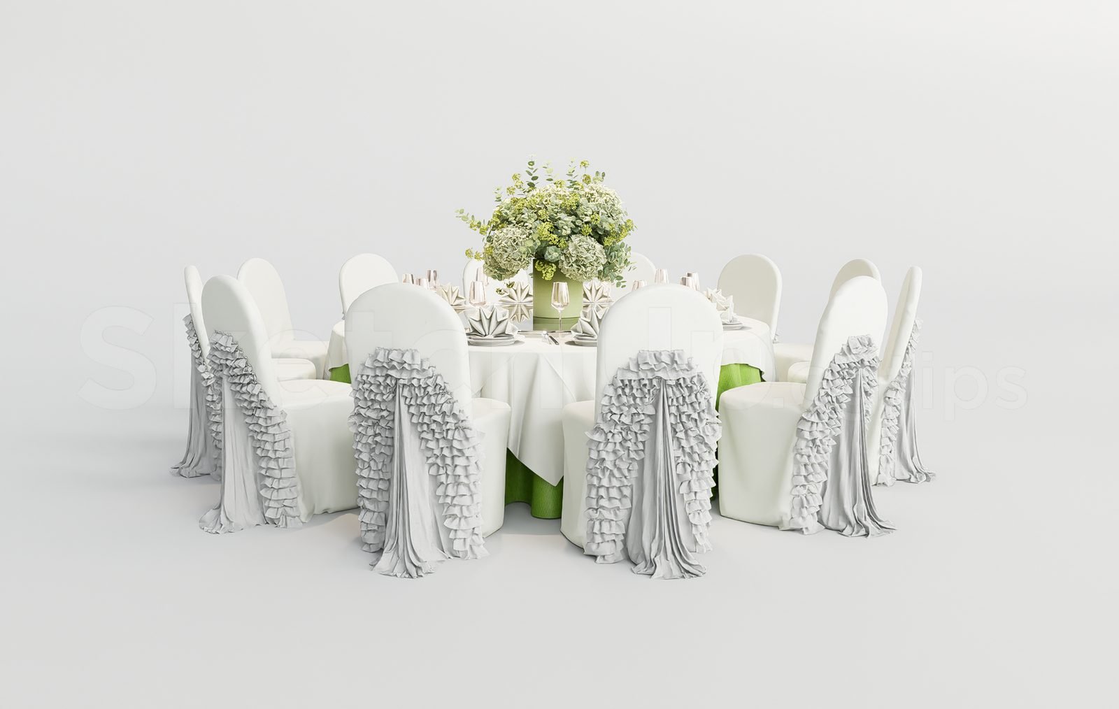 18550. تنزيل نموذج طاولة طعام Sketchup مجانًا (2)