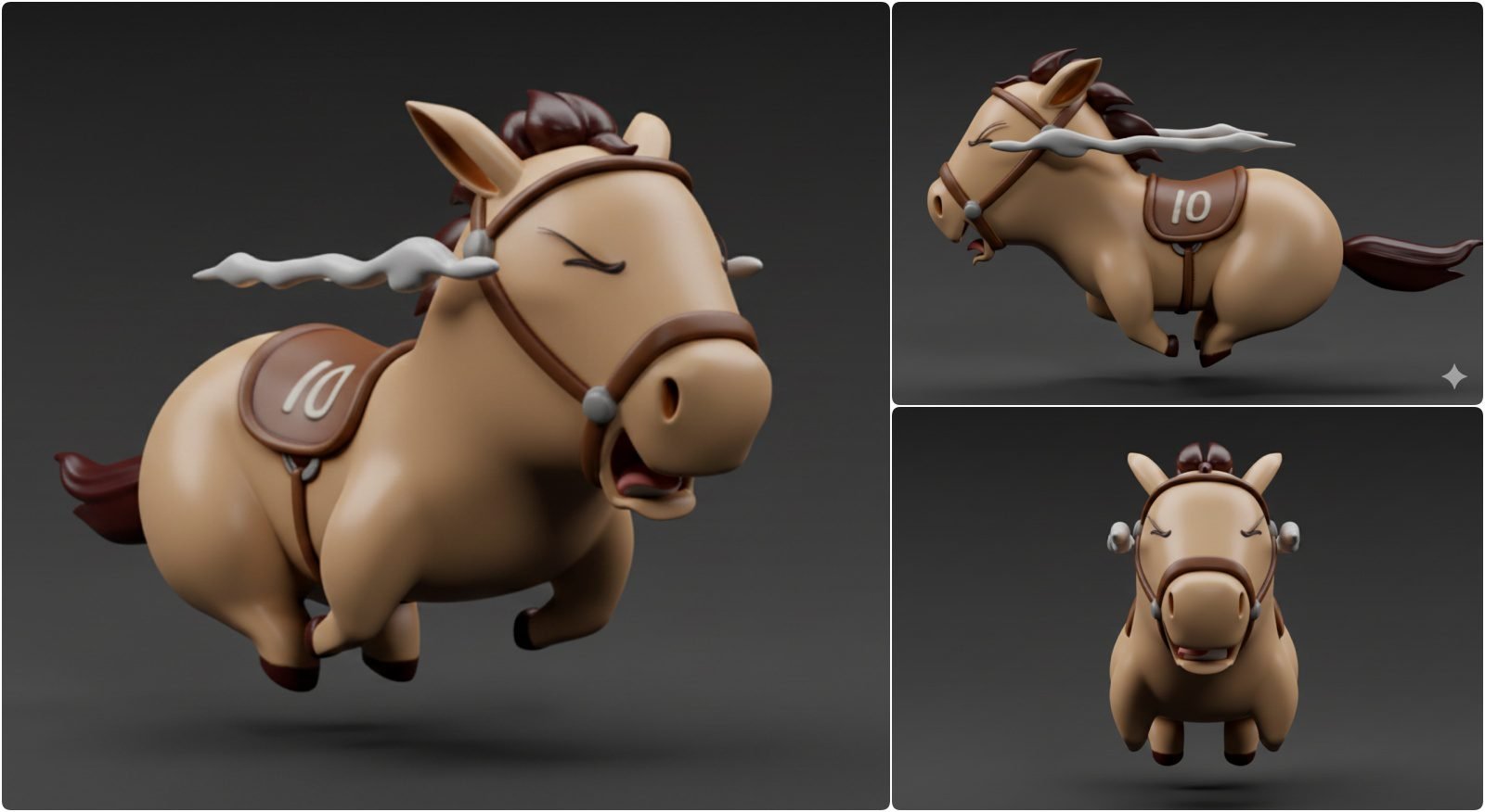 20645. تنزيل مجاني لملف Sketchup ثلاثي الأبعاد لـ The Cute Horse