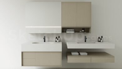 18708. Free Sketchup Lavabo 3d Model Download (1)