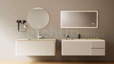 18735. Free Sketchup Lavabo 3d Model Download (2)