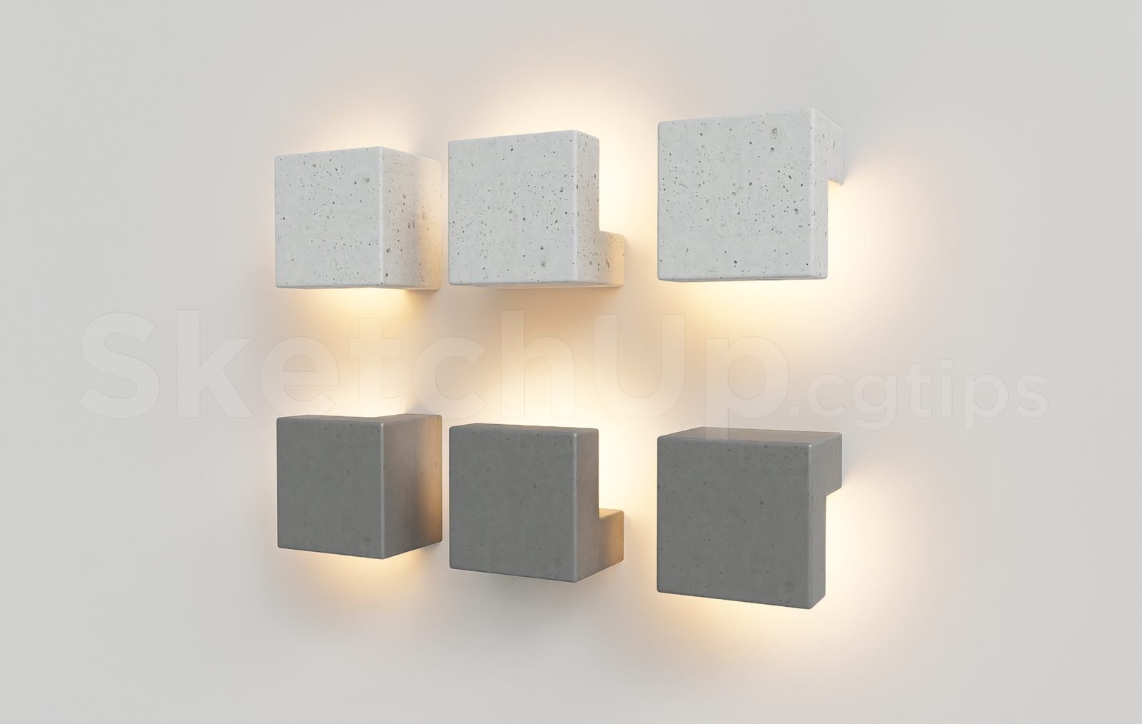 18728. تنزيل نموذج Sketchup Wall Light مجانًا (1)