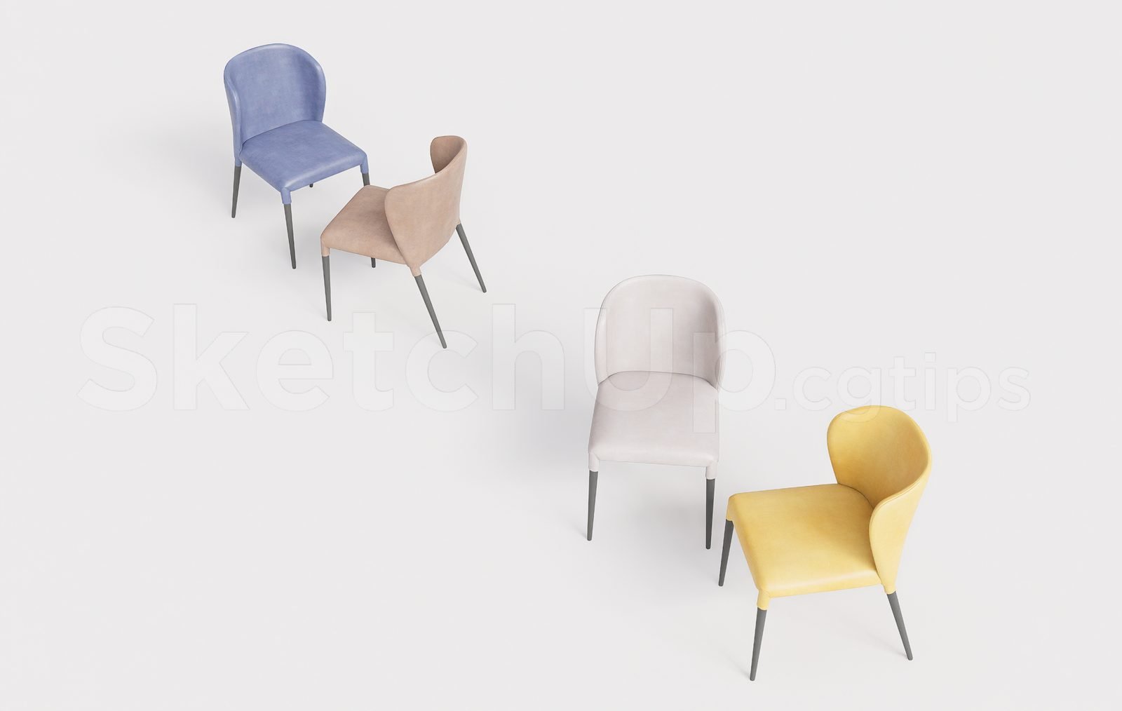 18764. تنزيل نموذج كرسي Sketchup مجانًا (2)